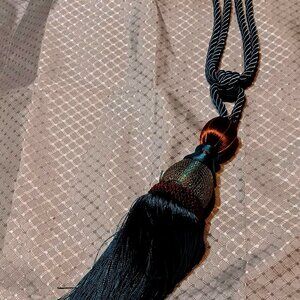 1 pc CLASSIC BLUE CURTAIN TIEBACK